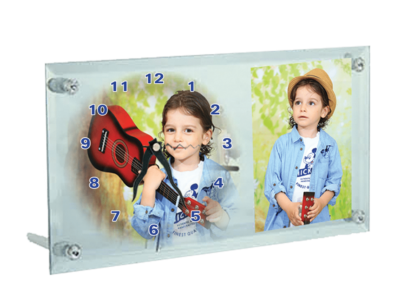 שעון זכוכית מלבן